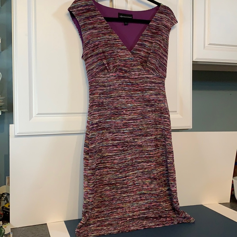 Connected Apparel Multicolor Sz 6 Sleeveless Dress